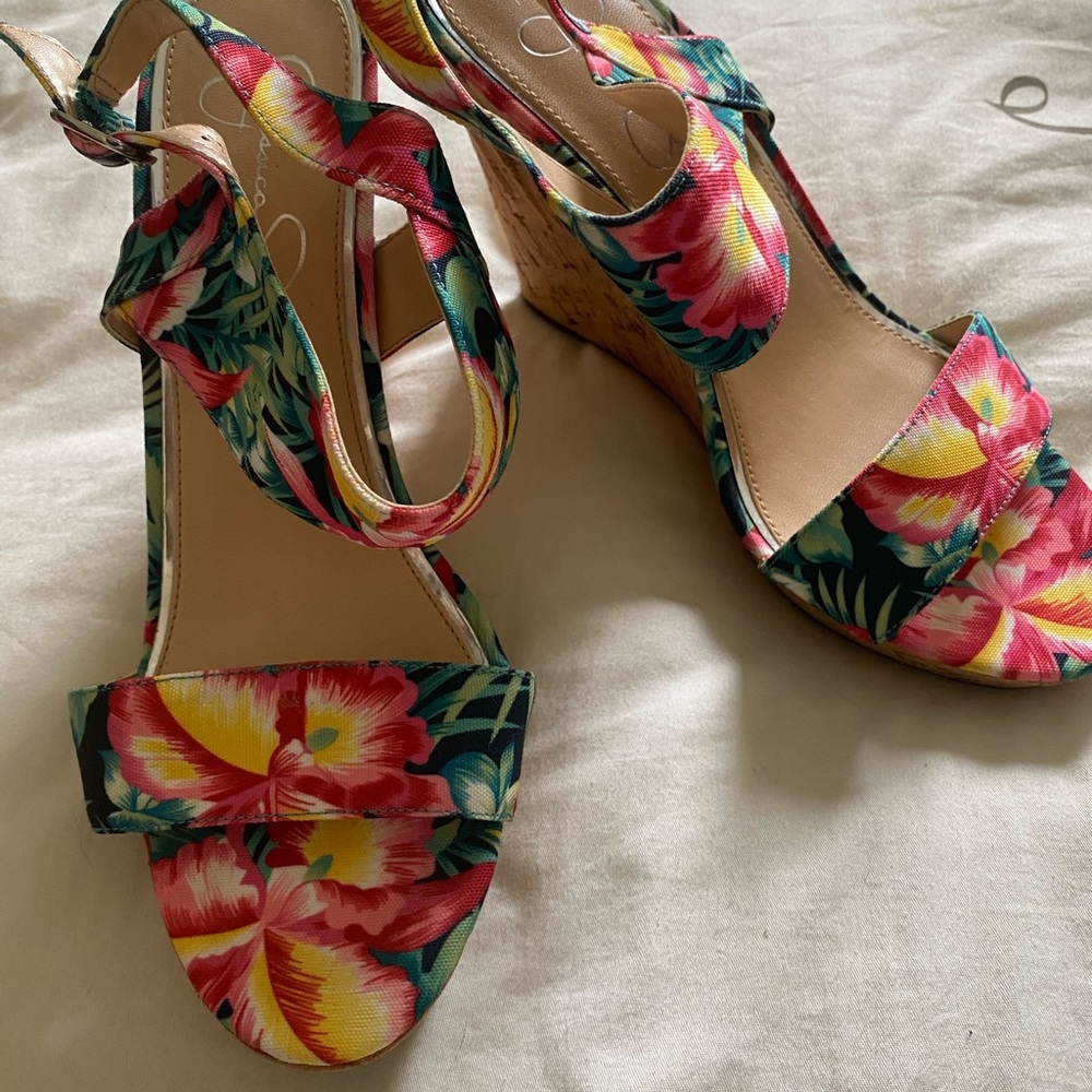Jessica Simpson Tropical Wedge Sandals